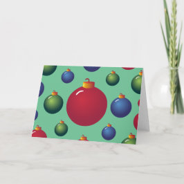 De Ornamenten van Kerstmis Feestdagen Kaart