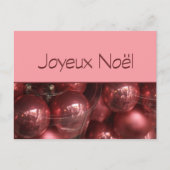 De Ornamenten van Kerstmis van Noël van Joyeux Feestdagenkaart (Voorkant)