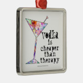 DE ORNAMENTEN, WODKA IS GOEDKOPER DAN THERAPIE METALEN ORNAMENT (Rechts)