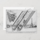 De Otis Elevator in de Eiffeltoren Briefkaart (Voorkant / Achterkant)