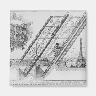 De Otis Elevator in de Eiffeltoren Magneet