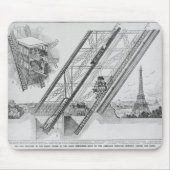 De Otis Elevator in de Eiffeltoren Muismat (Voorkant)