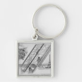 De Otis Elevator in de Eiffeltoren Sleutelhanger (Voorkant)