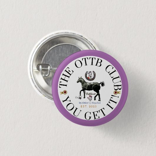 de OTTB CLUB Ronde Button 3,2 Cm (Voorkant /achterkant)