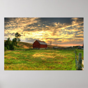 De Otter Creek Barn Poster