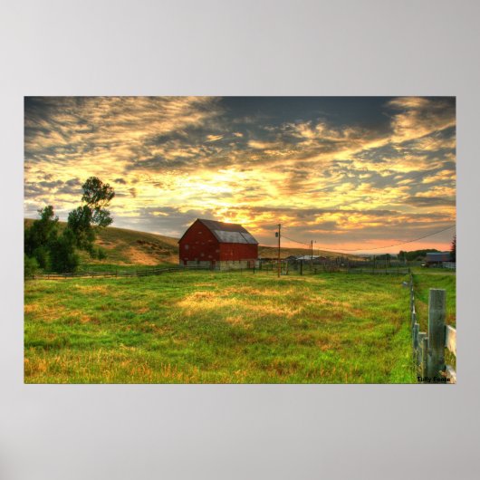De Otter Creek Barn Poster (Voorkant)
