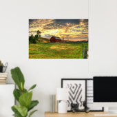 De Otter Creek Barn Poster (Thuiskantoor)