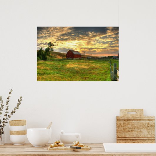 De Otter Creek Barn Poster (Keuken)