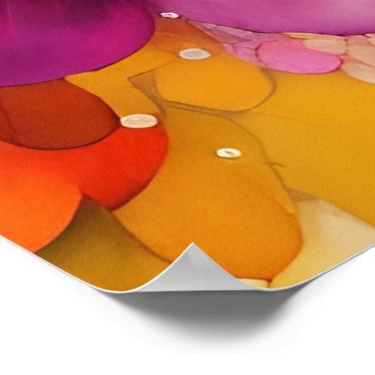 De Otter | Digitale kleurrijke verf Poster (Hoek)