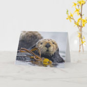 De Otter van het Zee van Californië Kaart (Gele Bloem)