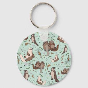 De otters van het zee sleutelhanger