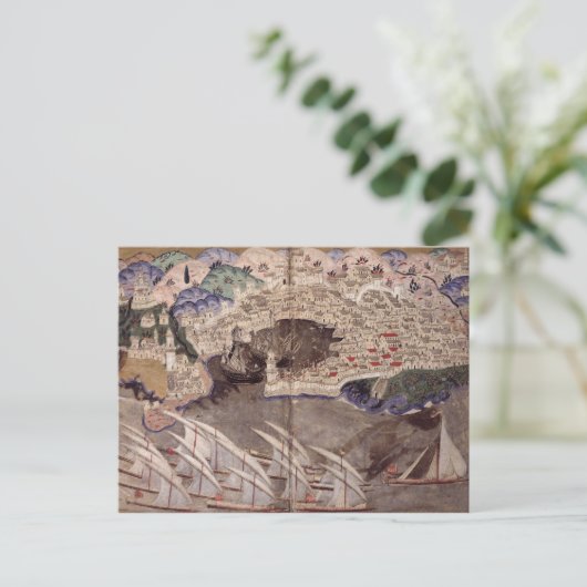 De Ottomaanse vloot Briefkaart (Staand voorkant)