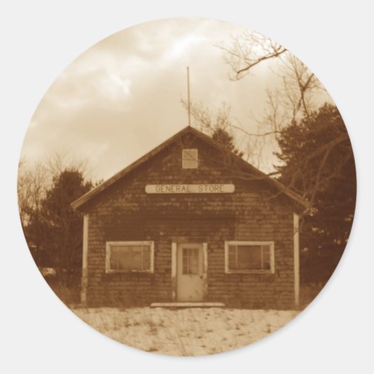De oude algemene winkel - Sticker (Voorkant)