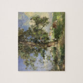 De oude asboom (olie op canvas) legpuzzel (Verticaal)