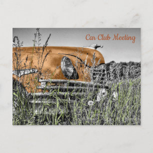 De oude Auto van het Koper verliet in een Briefkaa Briefkaart