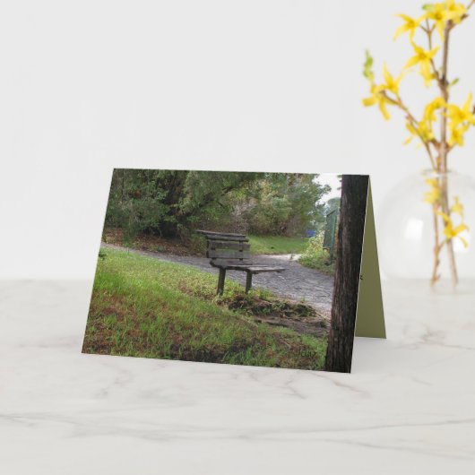 De oude Bank van het Park Kaart