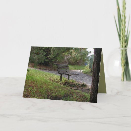 De oude Bank van het Park Kaart (Voorkant)