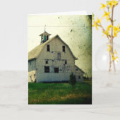 De oude Barn Kaart (Gele Bloem)