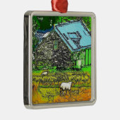 DE OUDE BARN METALEN ORNAMENT (Rechts)