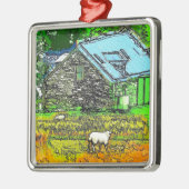 DE OUDE BARN METALEN ORNAMENT (Links)