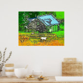 DE OUDE BARN POSTER (Keuken)