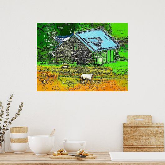 DE OUDE BARN POSTER (Keuken)