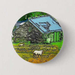 DE OUDE BARN RONDE BUTTON 5,7 CM