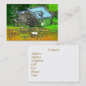 DE OUDE BARN VISITEKAARTJE (Voorkant / Achterkant)