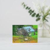 DE OUDE BARN VISITEKAARTJE (Staand voorkant)