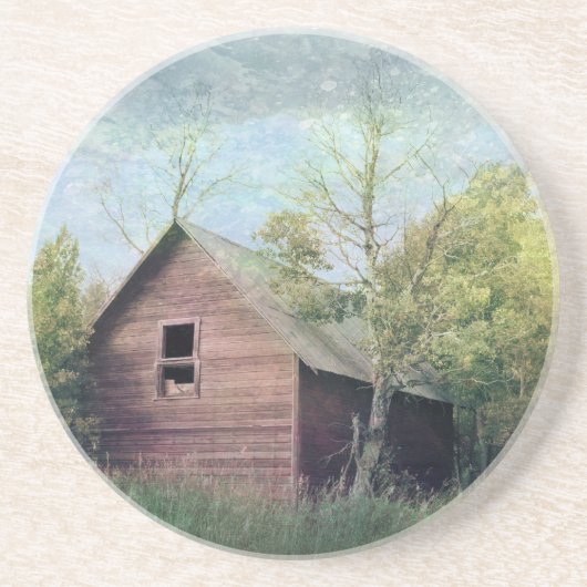 De oude Barn Zandsteen Onderzetter (Voorkant)