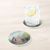 De oude Barn Zandsteen Onderzetter (Zijkant)