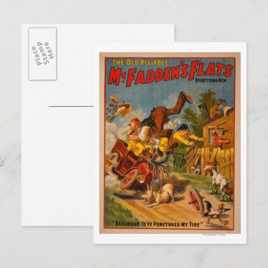 De oude betrouwbare McFadden's Flats alles nieuws Briefkaart (Voorkant / Achterkant)