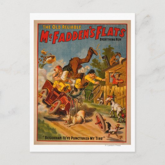 De oude betrouwbare McFadden's Flats alles nieuws Briefkaart (Voorkant)