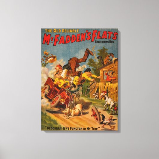 De oude betrouwbare McFadden's Flats alles nieuws Canvas Afdruk (Voorkant)