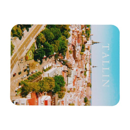 De oude binnenstad van Tallinn Estland, City Art Magneet (Horizontaal)