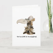 De OUDE BIRD's verjaardag Kaart (Voorkant)