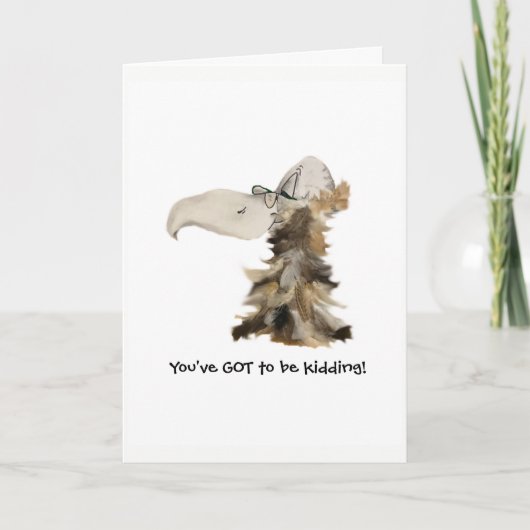 De OUDE BIRD's verjaardag Kaart (Voorkant)