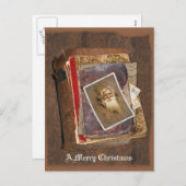 De oude Boeken van de Kerstman van de Wereld, Feestdagenkaart (Voorkant / Achterkant)