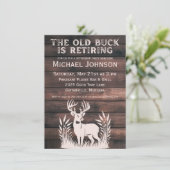 De oude bok is met pensioen rustieke jacht pensioe kaart (Staand voorkant)