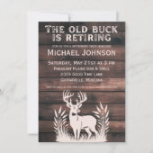 De oude bok is met pensioen rustieke jacht pensioe kaart (Voorkant)
