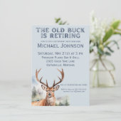 De oude bok is met pensioen rustieke jacht pensioe kaart (Staand voorkant)