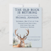 De oude bok is met pensioen rustieke jacht pensioe kaart (Voorkant)