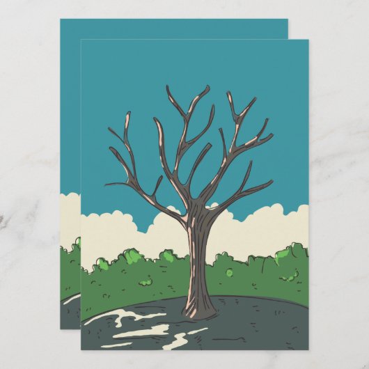 De oude boom (Voorkant / Achterkant)
