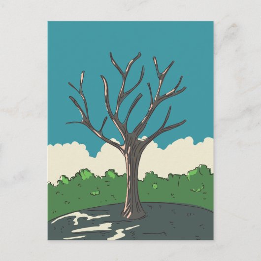 De Oude Boom Briefkaart (Voorkant)