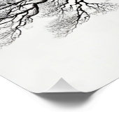 De oude boom inkt stijl perfect poster (Hoek)