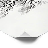 De oude boom inkt stijl perfect poster (Hoek)