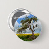 De oude boom ronde button 5,7 cm (Voorkant /achterkant)