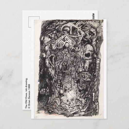 De oude briefkaart (Voorkant / Achterkant)