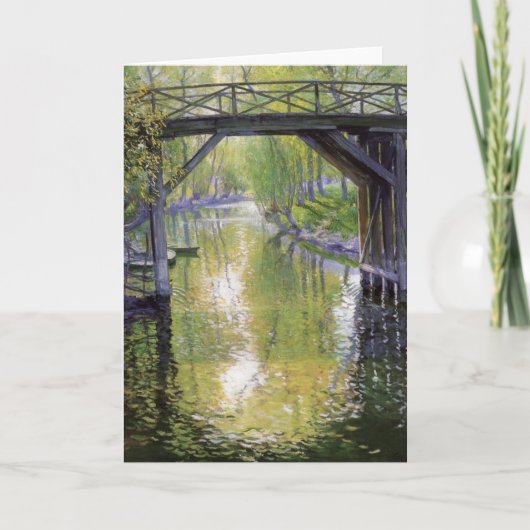 De oude brug (door Guy Roos) Kaart (Voorkant)