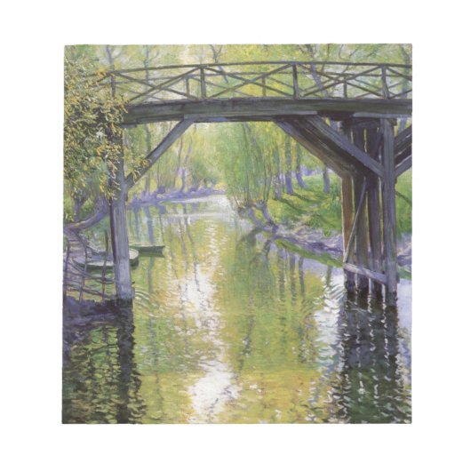 De oude brug (door Guy Roos) Notitieblok (Voorkant)